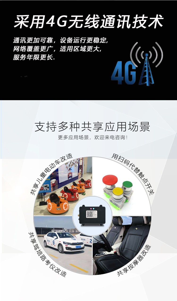 4G移动扫码支付开关